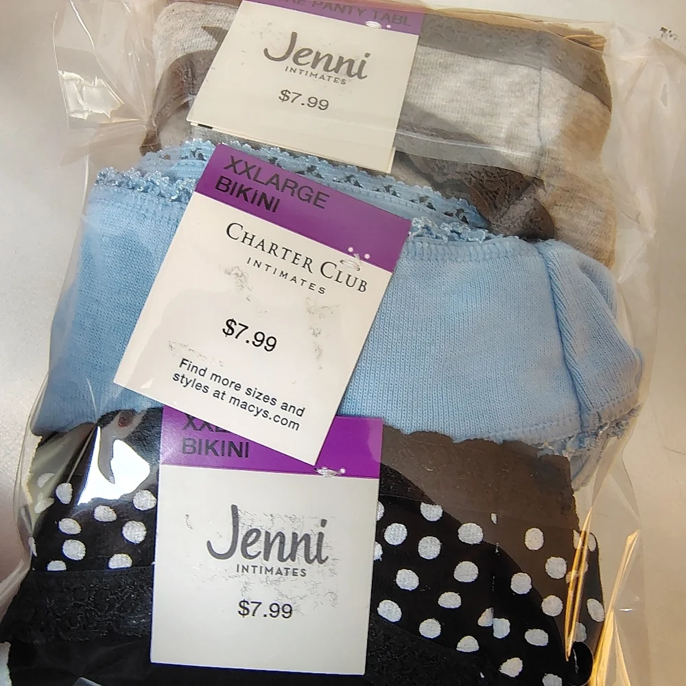 Jenni Women's 3 Pairs Bikini XXL